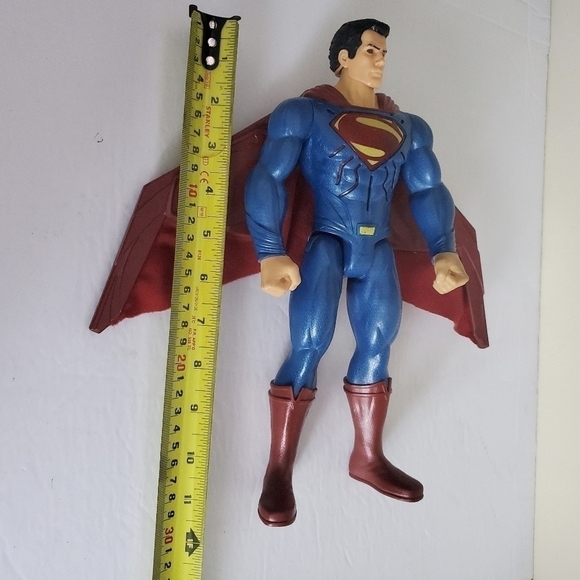 RARE Superman Mattel 12 Inches Action Figure With Retractable Wings - Picture 12 of 12